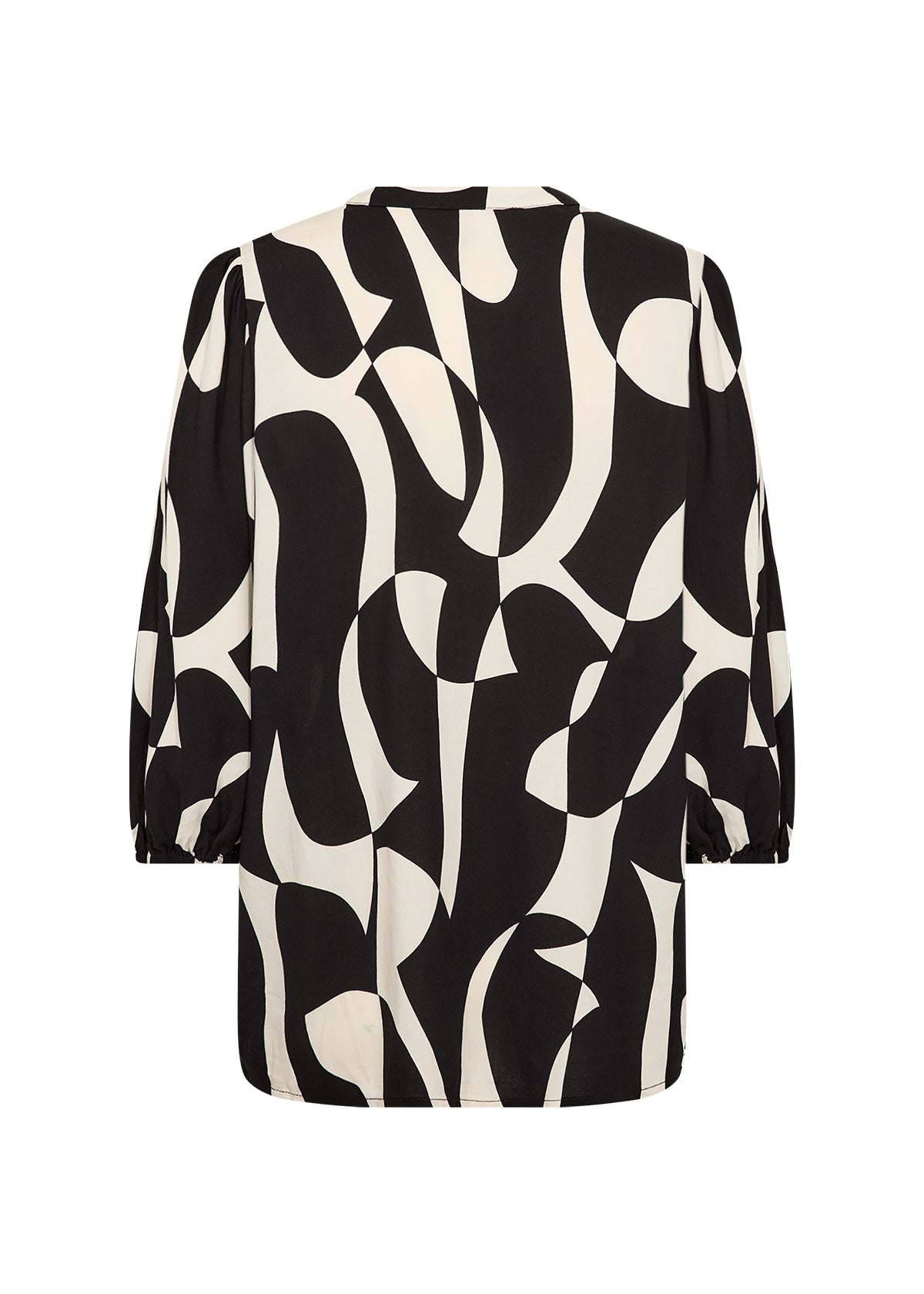 Chanise Geometric 3/4 Sleeve Blouse