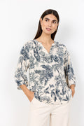 Carli Nature Print 3/4 Sleeve Blouse