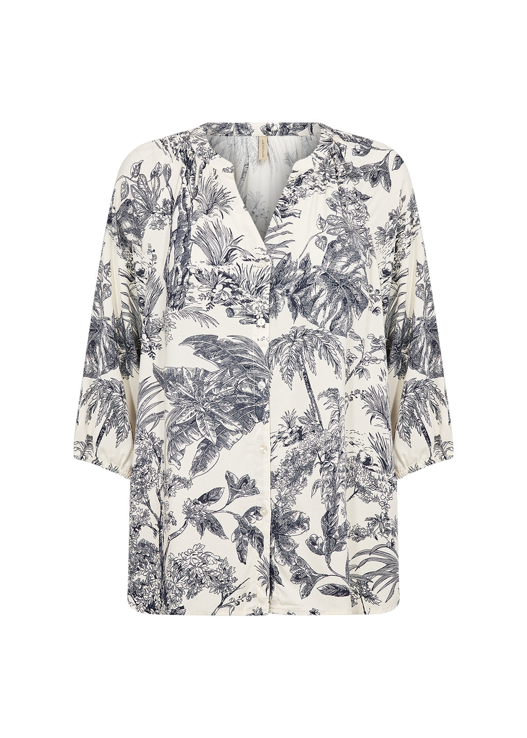 Carli Nature Print 3/4 Sleeve Blouse