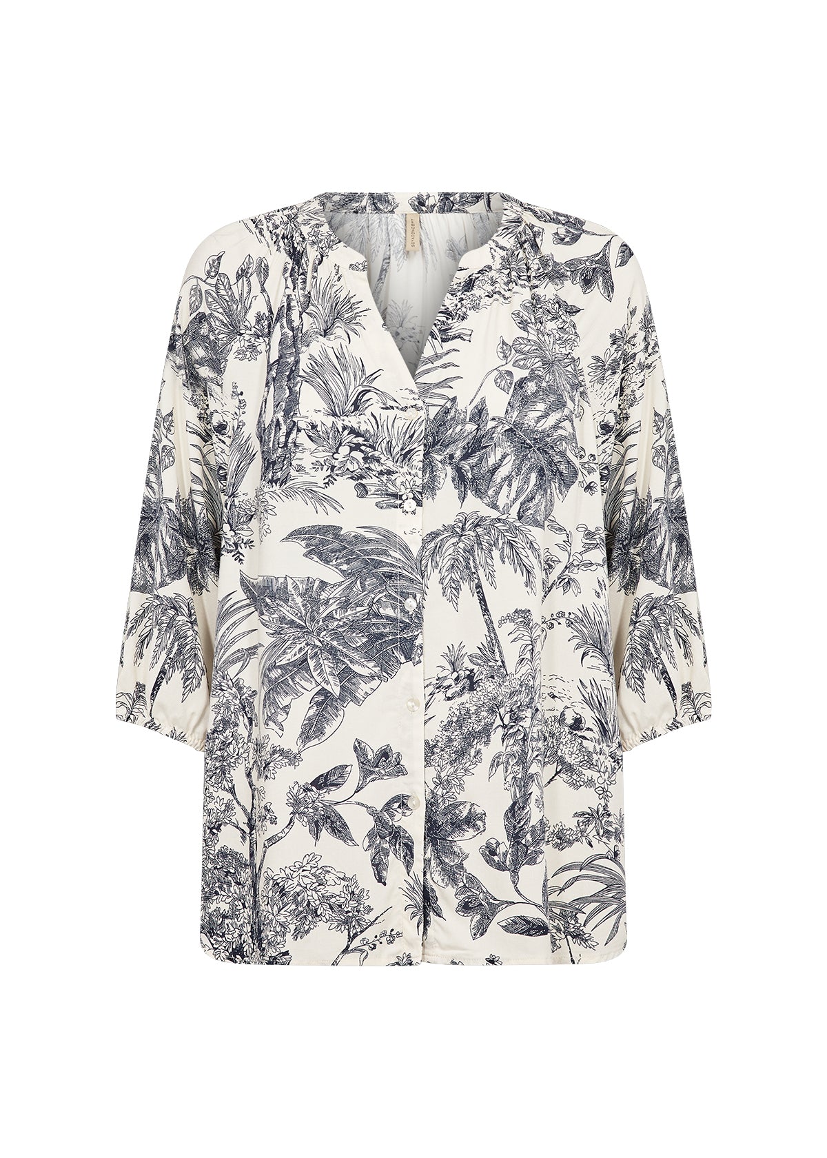 Carli Nature Print 3/4 Sleeve Blouse