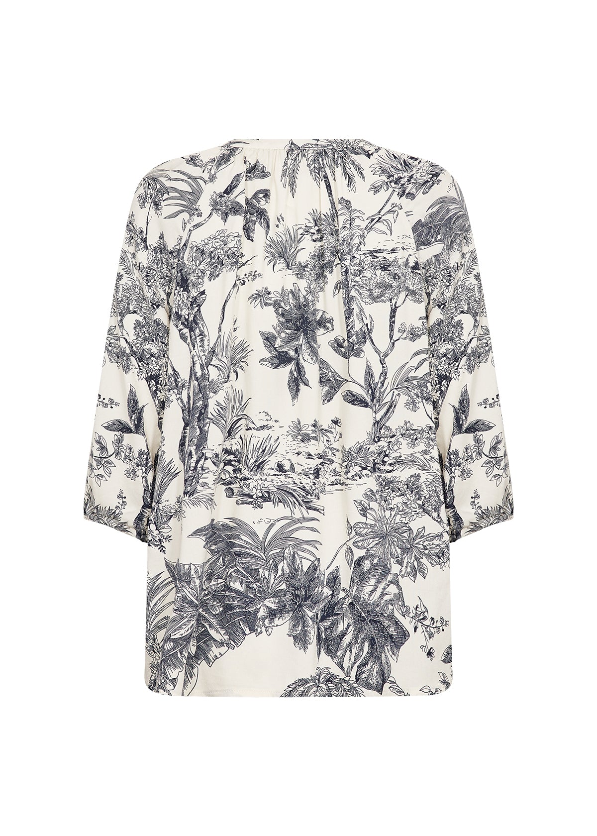 Carli Nature Print 3/4 Sleeve Blouse
