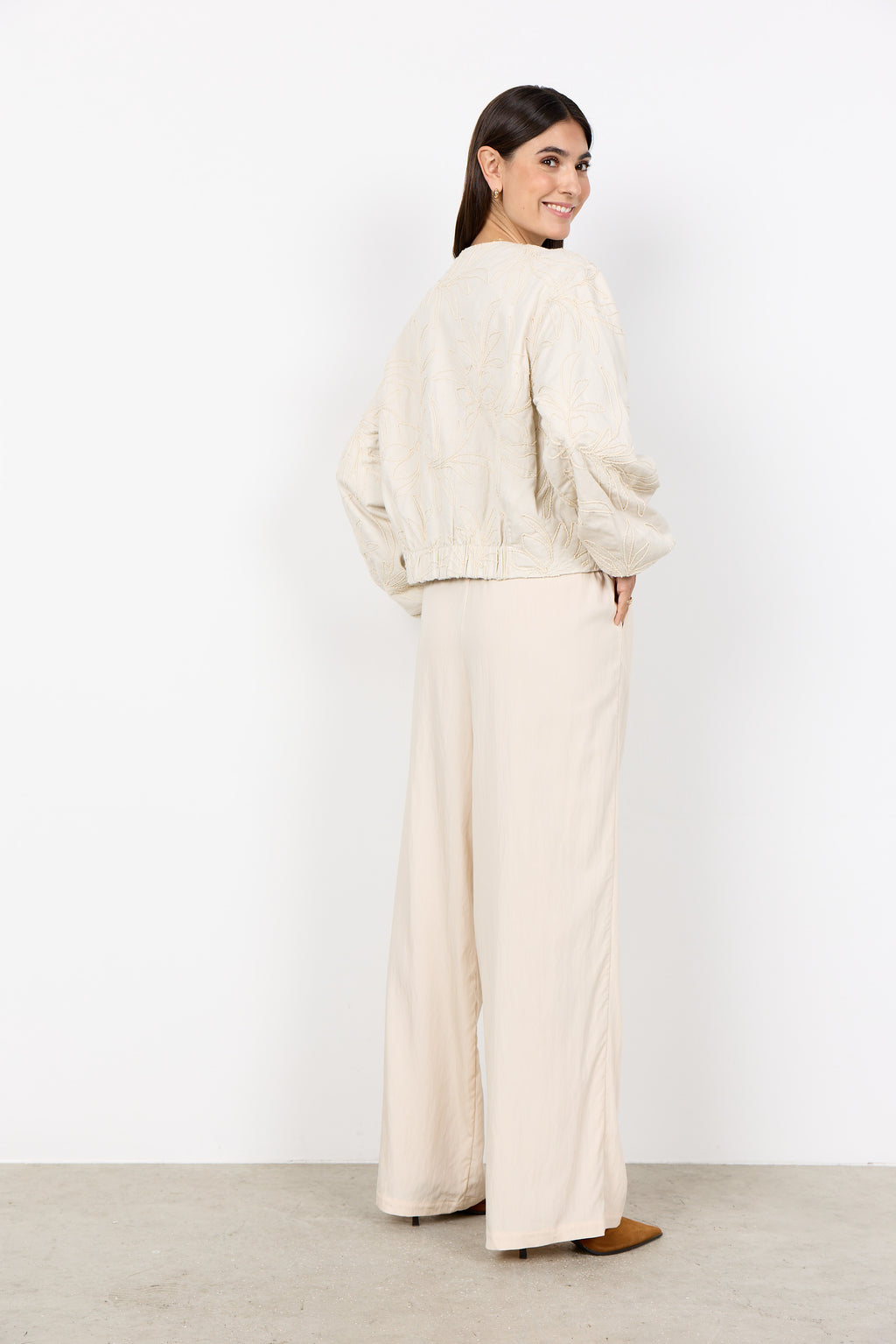Gerda Cotton Floral Embroidered Jacket