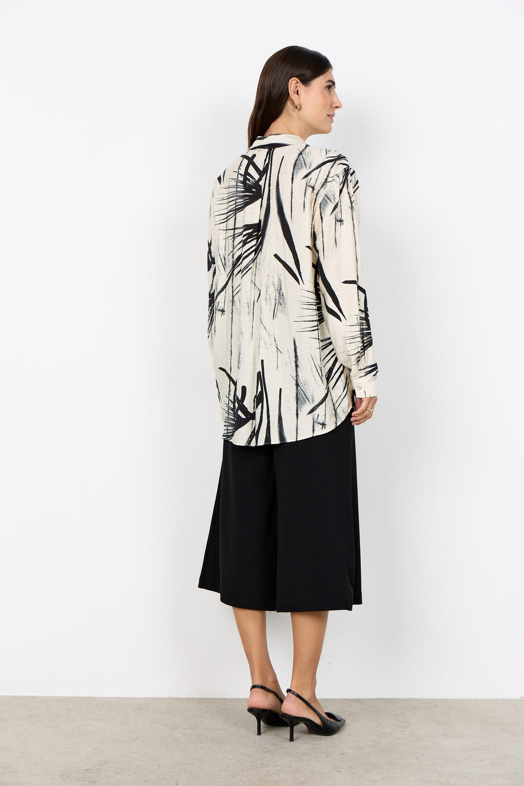 Gopi Button-Down Abstract Print Blouse