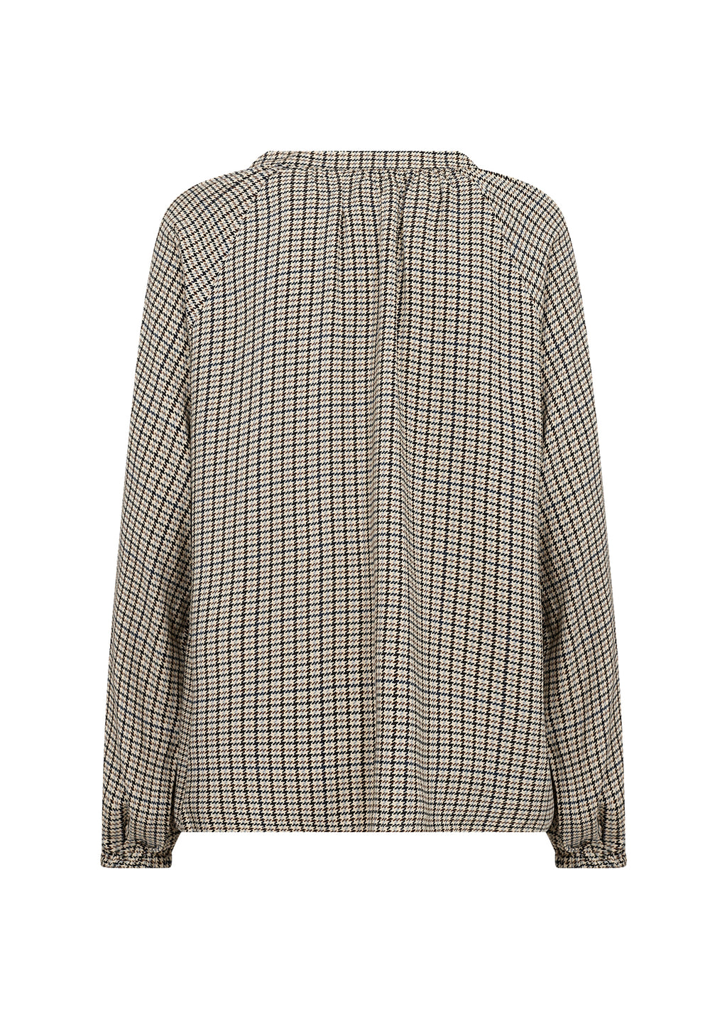 Halia V-Neck Checked Print Blouse