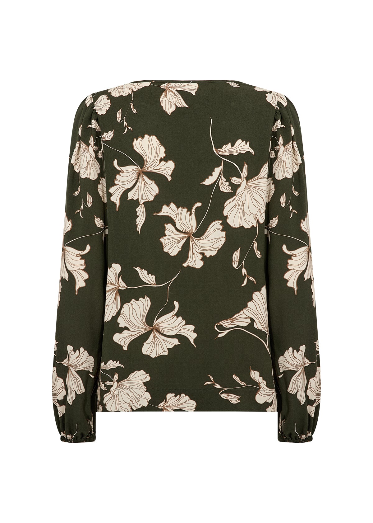 Hamida Round Neck Floral Blouse