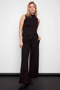 Ponte Wide-Leg Full-Length Pant
