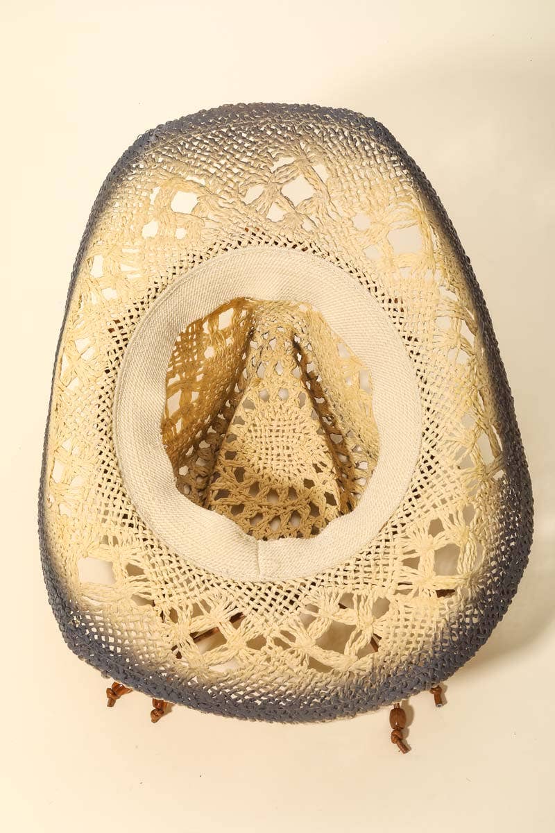 Braided Straw Cowboy Hat