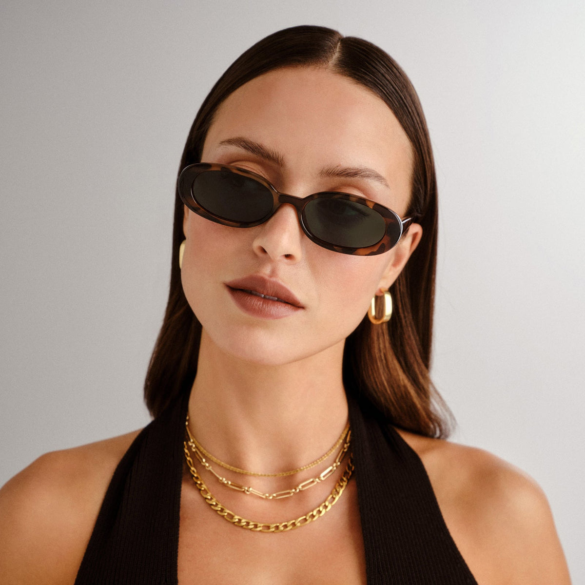 Outta Love Slim Oval Sunglasses