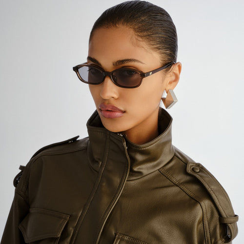 Honey Pot Slim Rectangle Sunglasses
