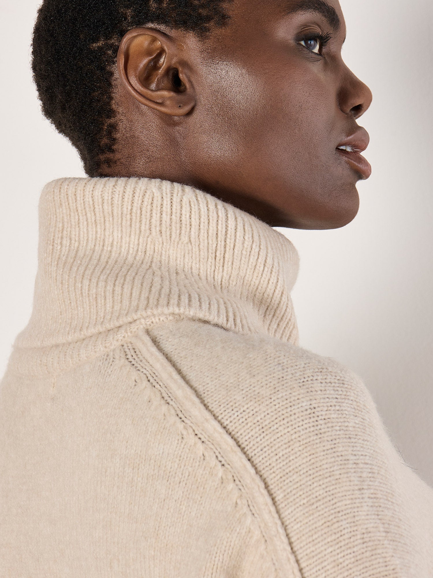 Oversized Raw Edge Sweater Dress