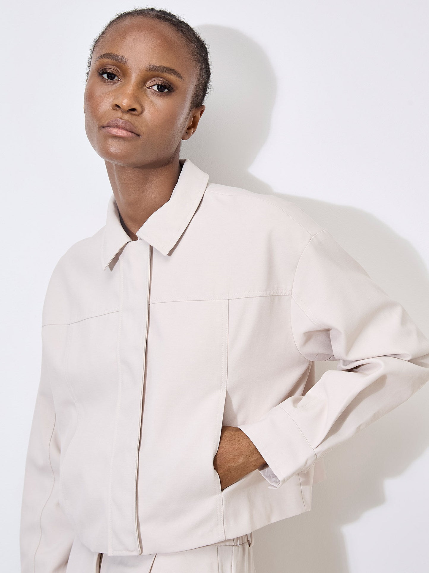 Soft Tailored Cropped Jacket