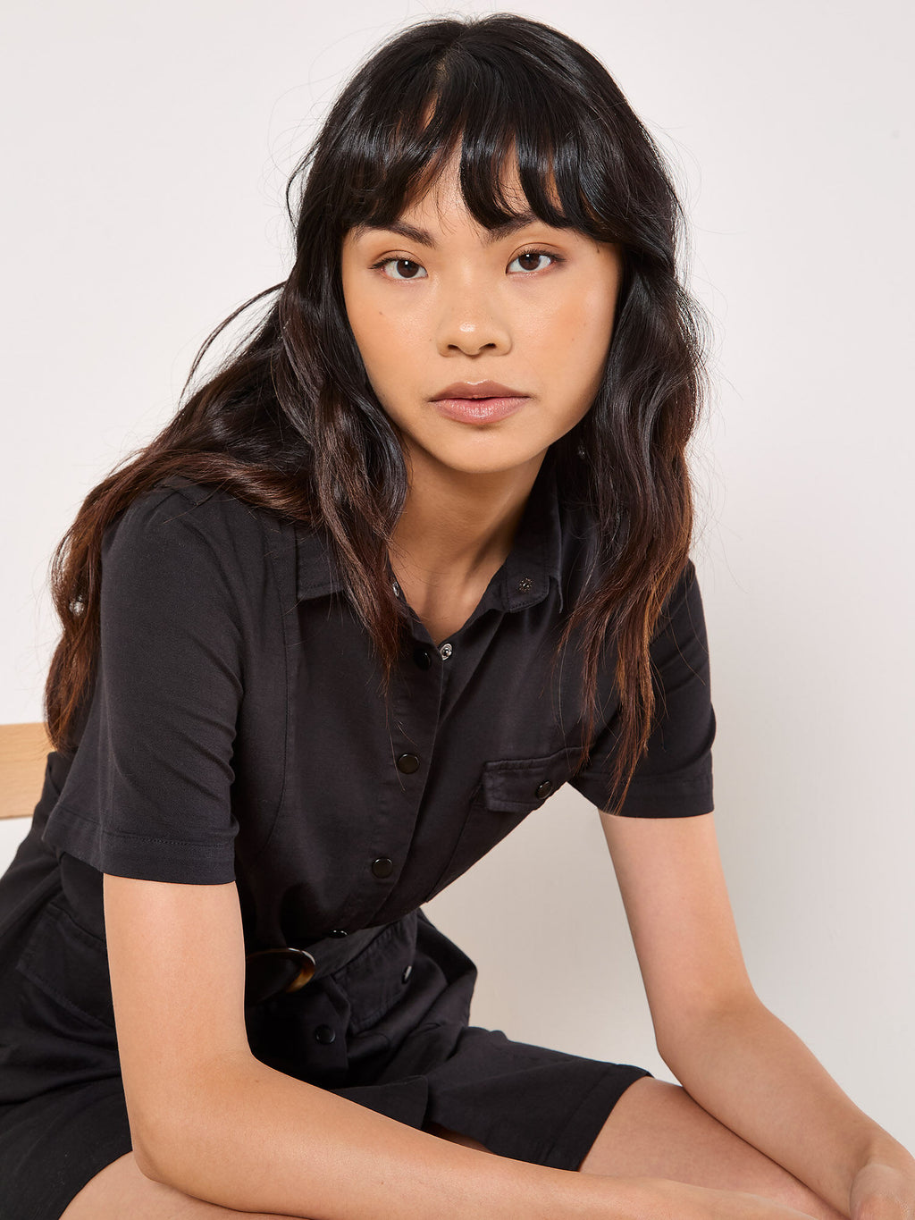 Utility Cargo Belted Mini Dress