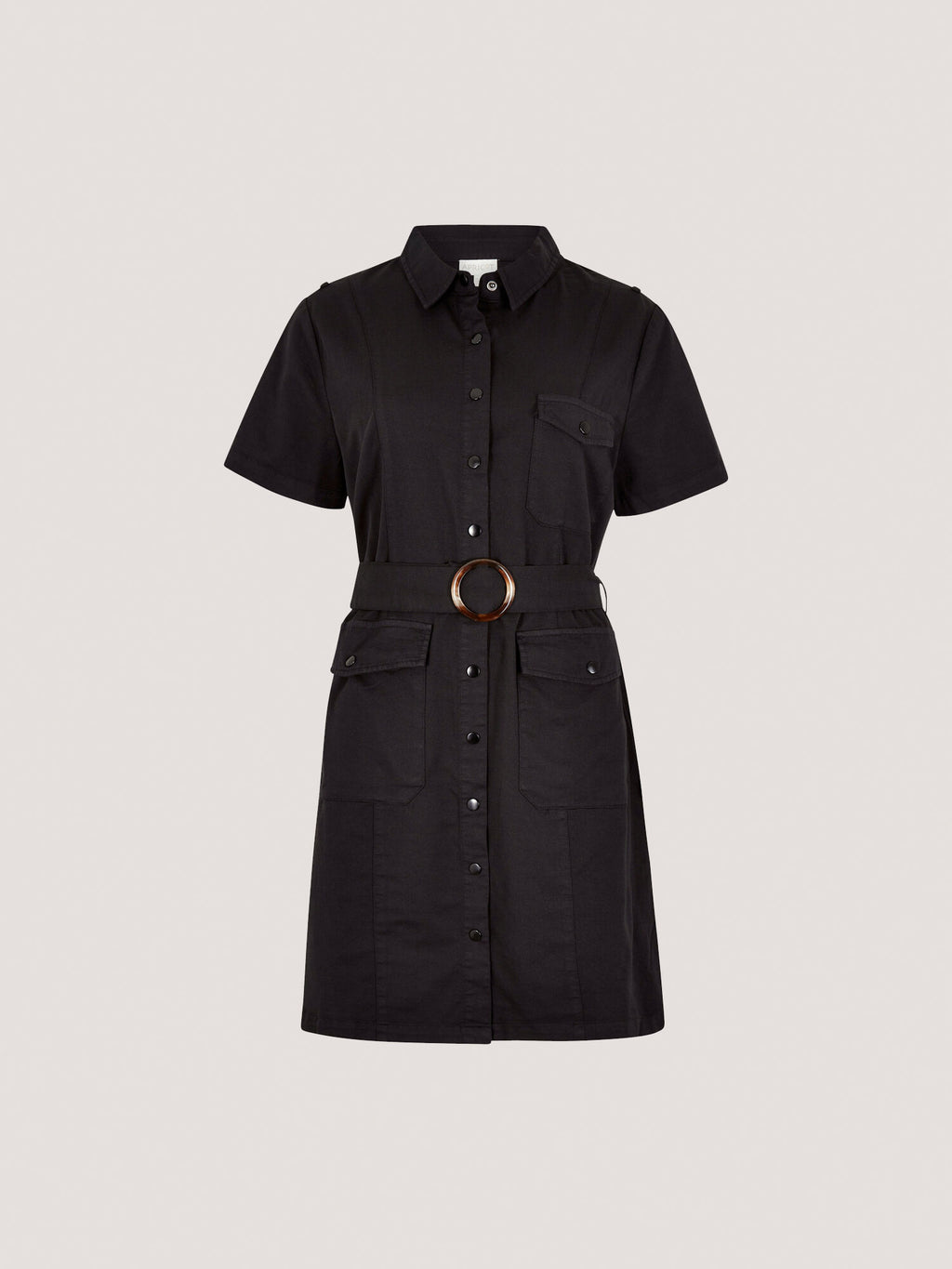 Utility Cargo Belted Mini Dress