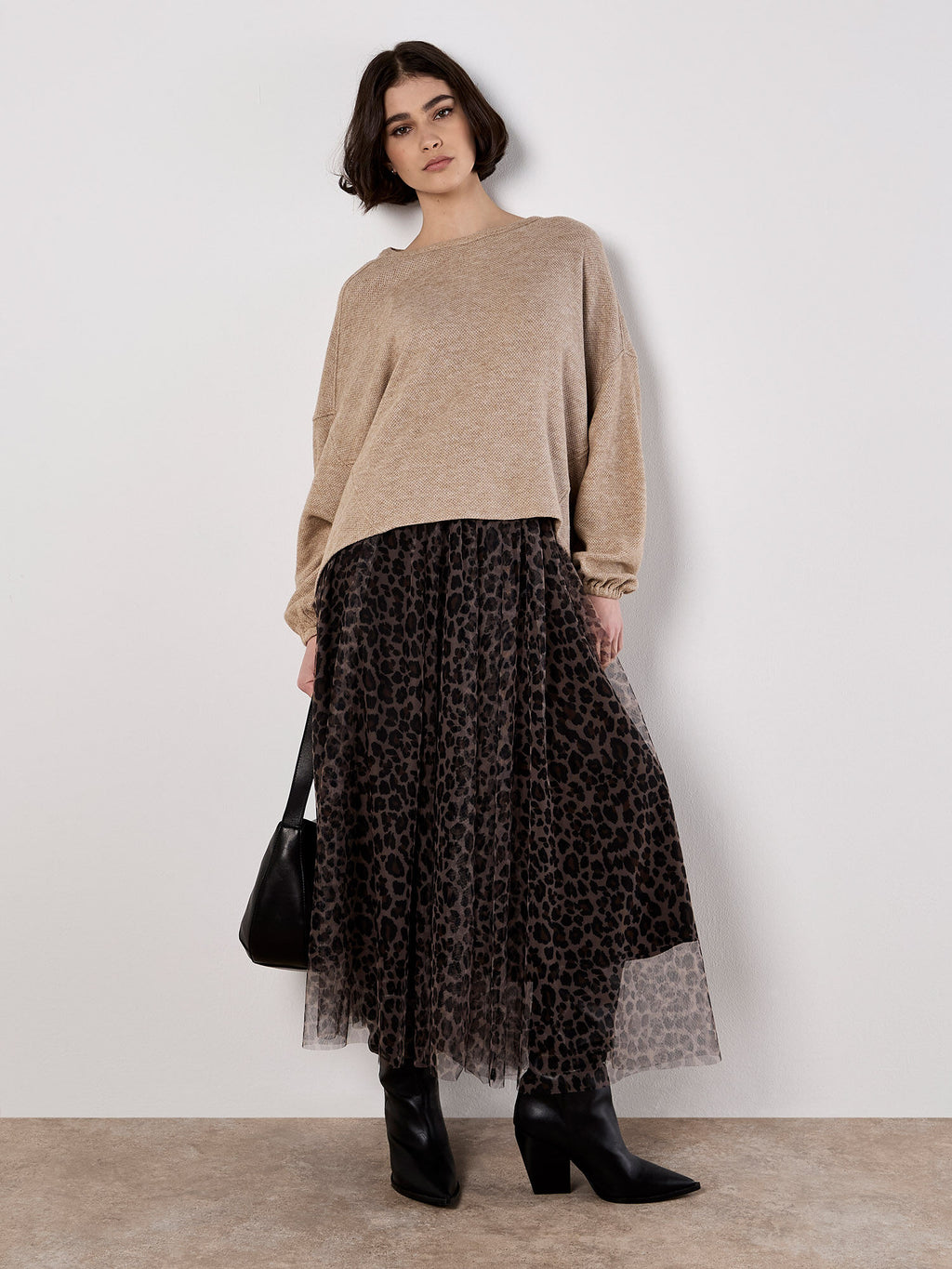 Honeycomb Knit Oversized Top
