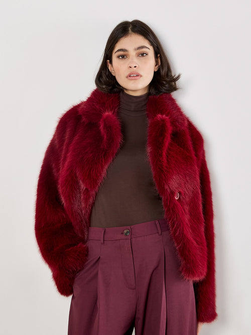 Fur Collar Short Coat