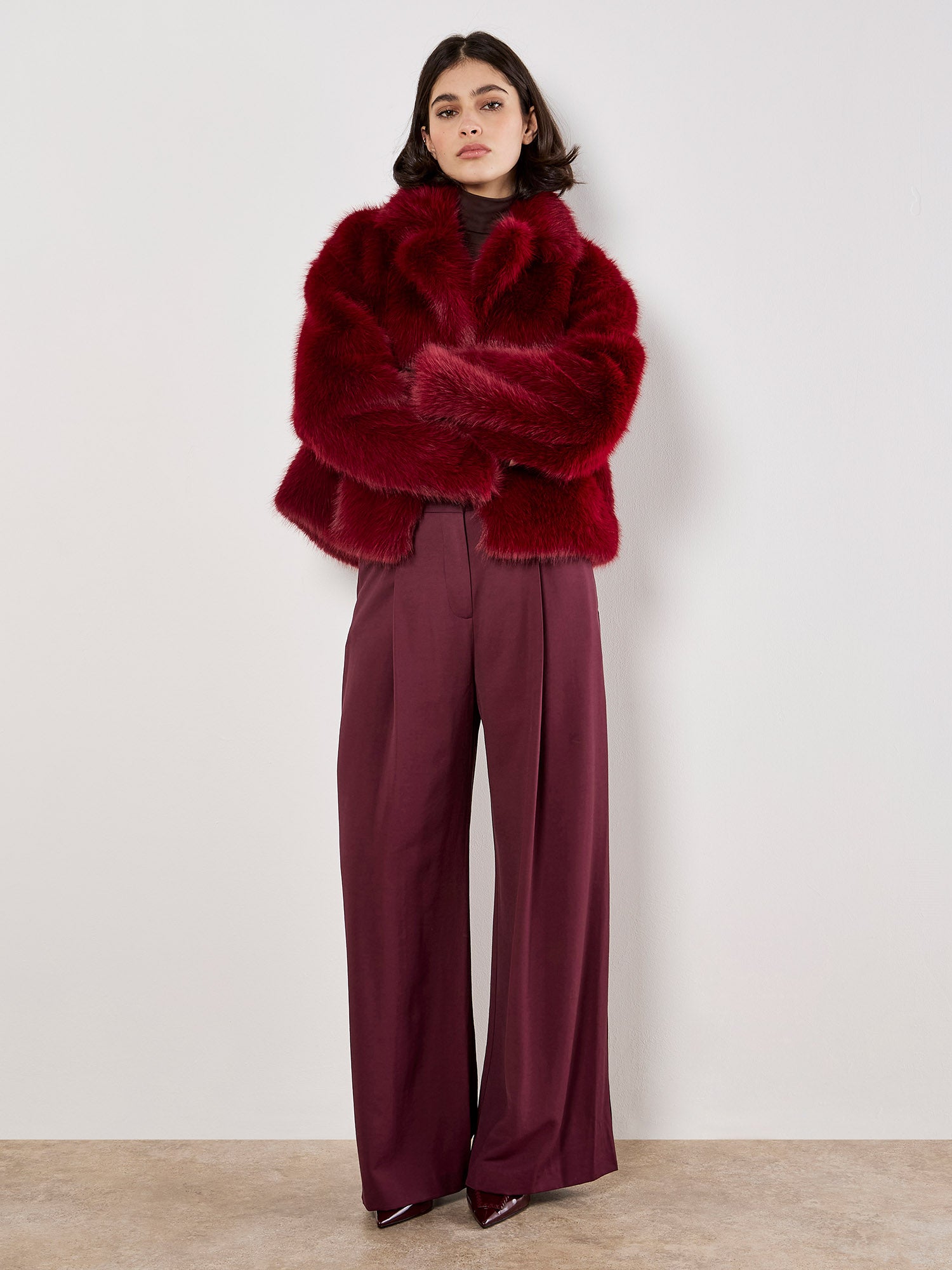 Fur Collar Short Coat