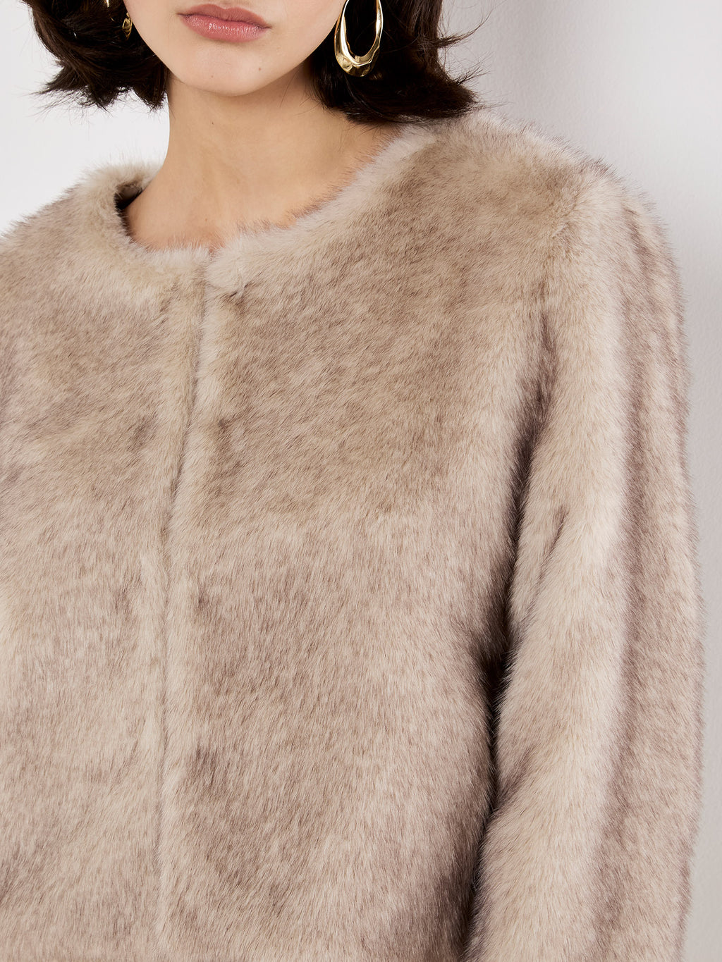 Luxe Fur Short Cropped Jacket