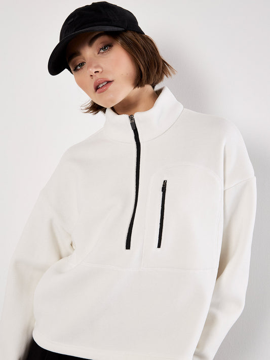 Zip Down Premium Fleece Sweater