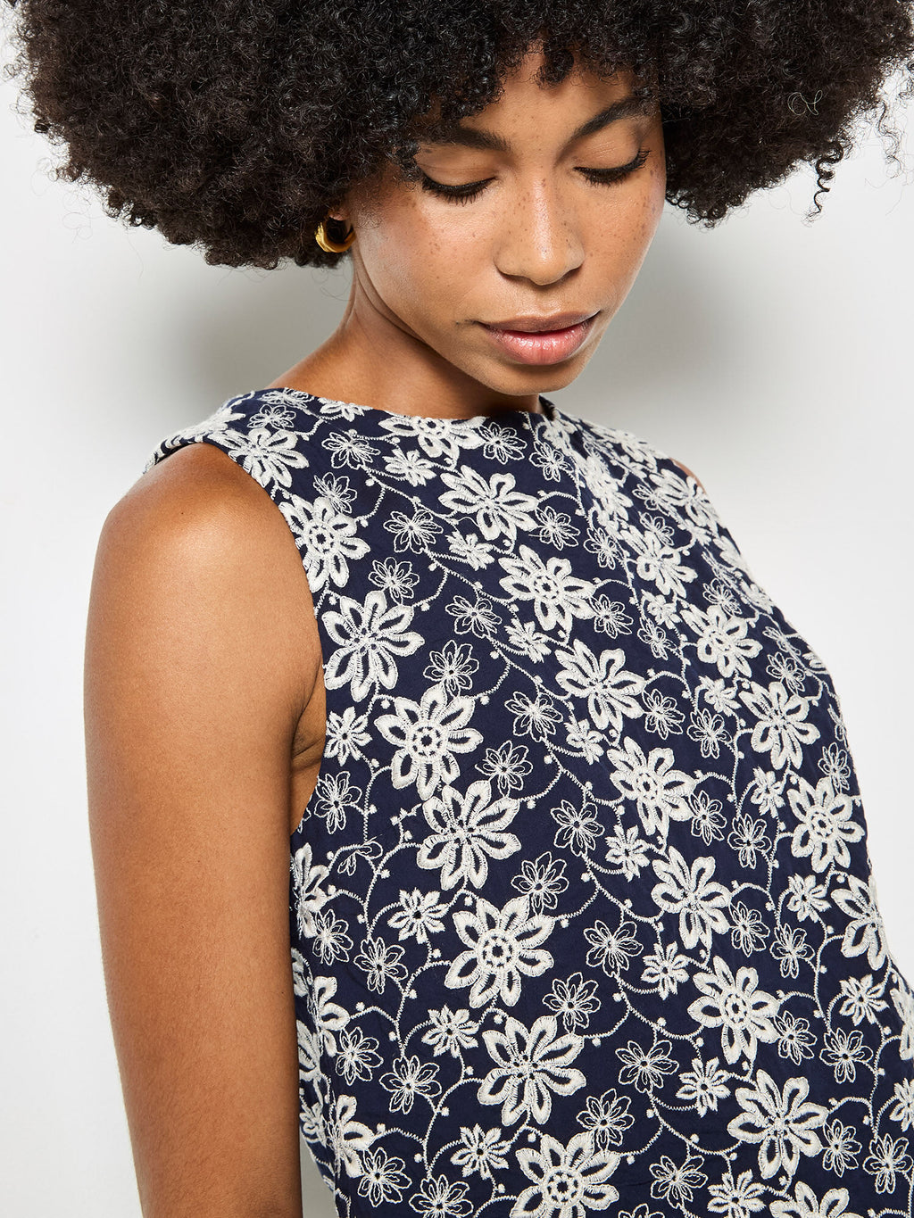 Embroidered Floral Top