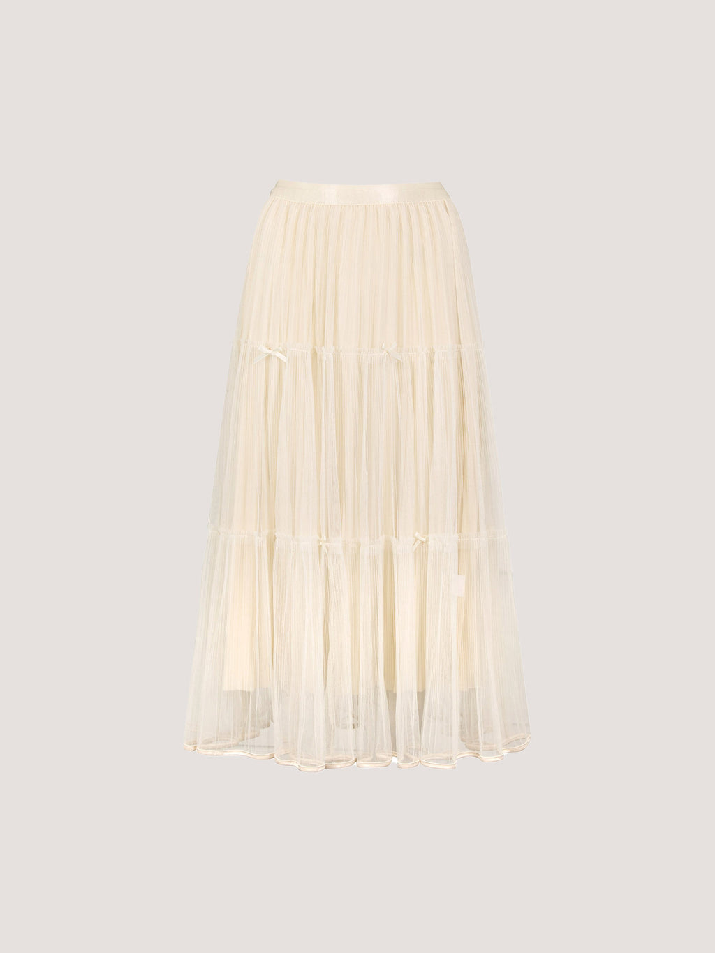 Little Bows Mesh Midi Skirt