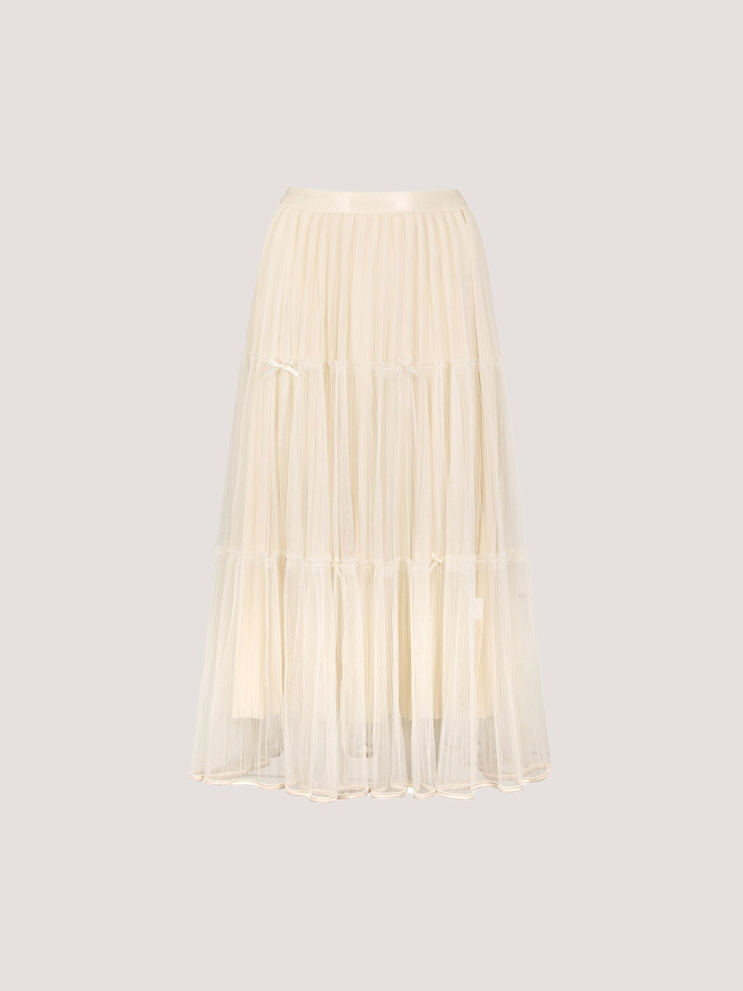 Little Bows Mesh Midi Skirt