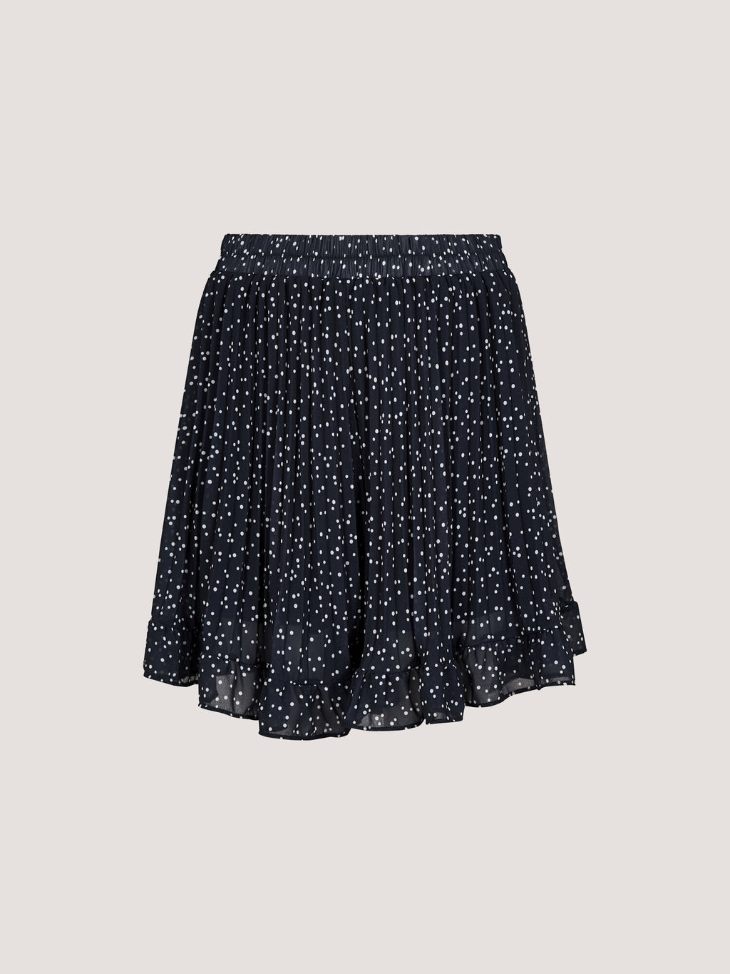 Polka Dot Chiffon Plisse Mini Shorts