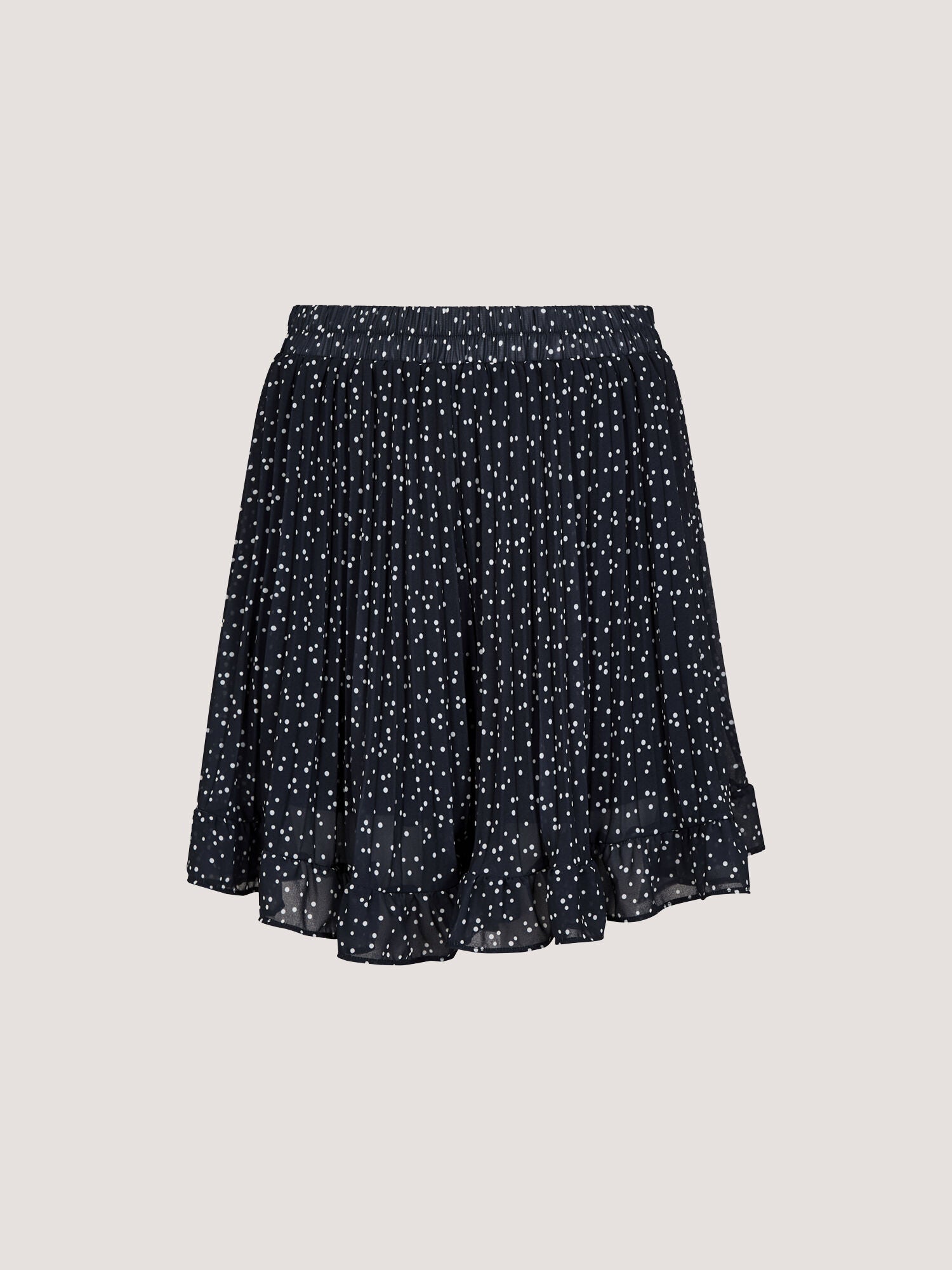 Polka Dot Chiffon Plisse Mini Shorts