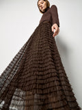 Multi Tiered Tulle Maxi Skirt