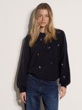 Mini Embroidered Floral Fisherman Jumper