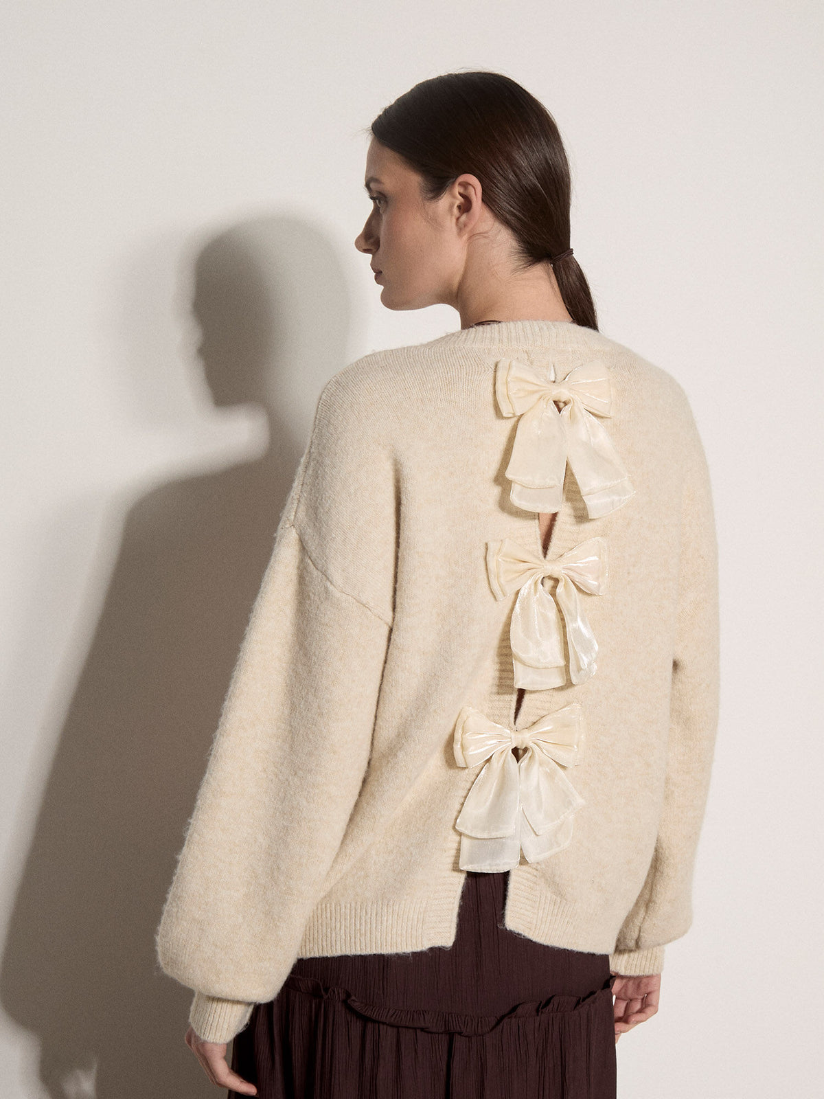 Organza Bow Back Jumper