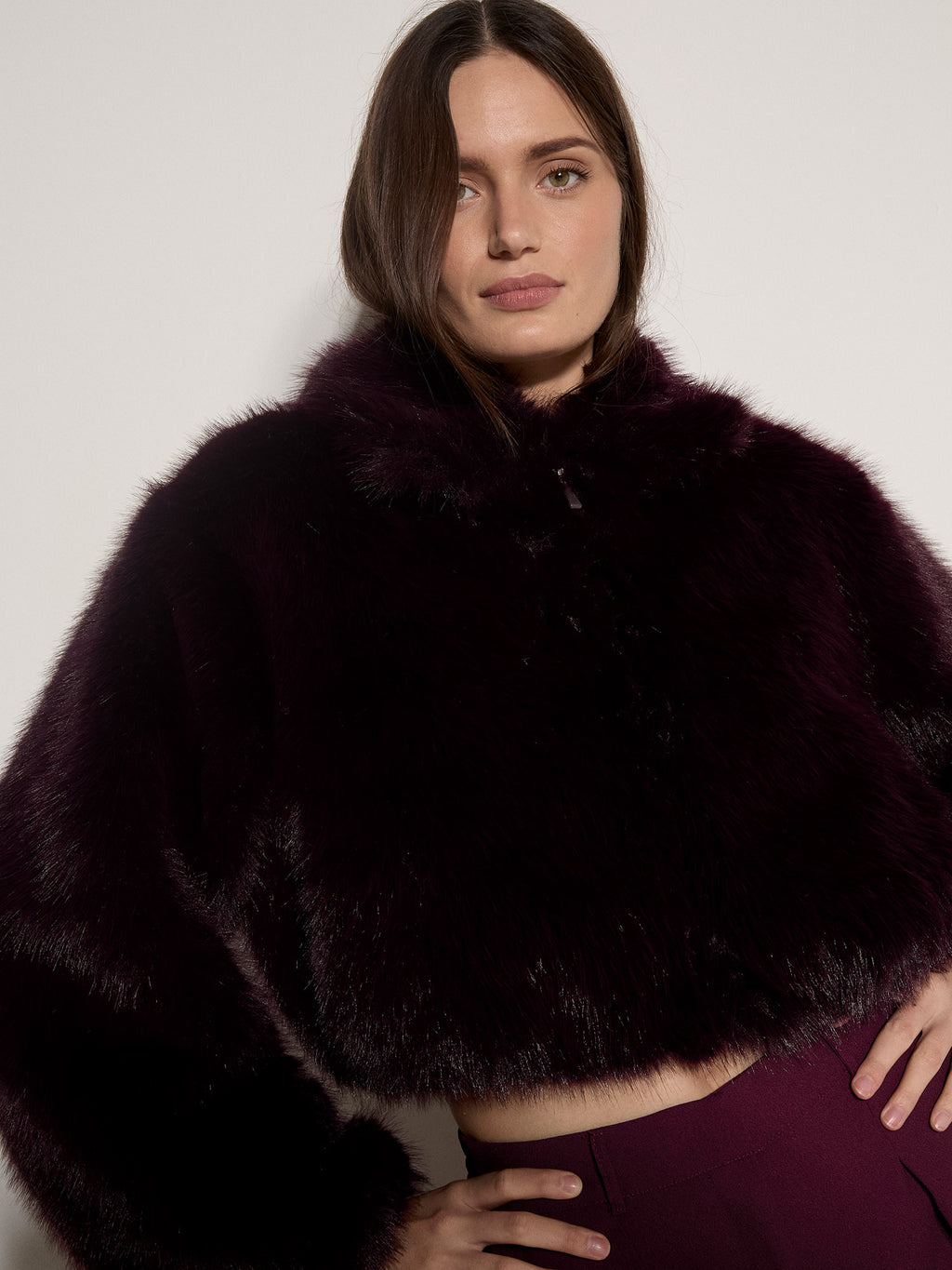 Cropped Fur Coat