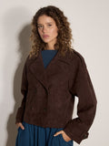 Suedette Short Trench Jacket