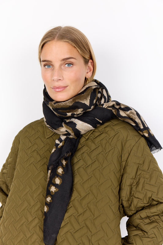 Virna Animal Print Scarf