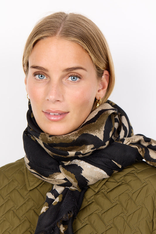 Virna Animal Print Scarf