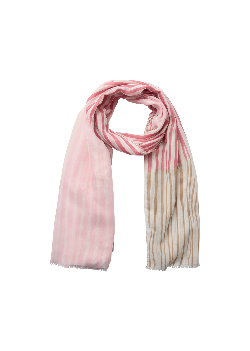 Canina Striped Pattern Scarf