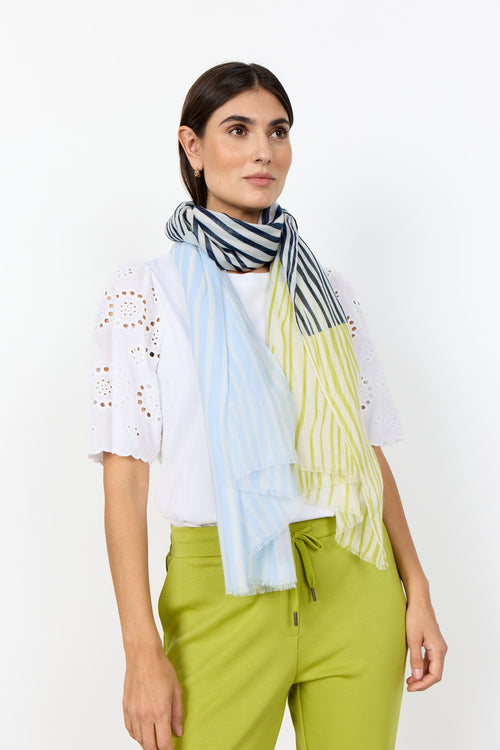 Canina Striped Pattern Scarf