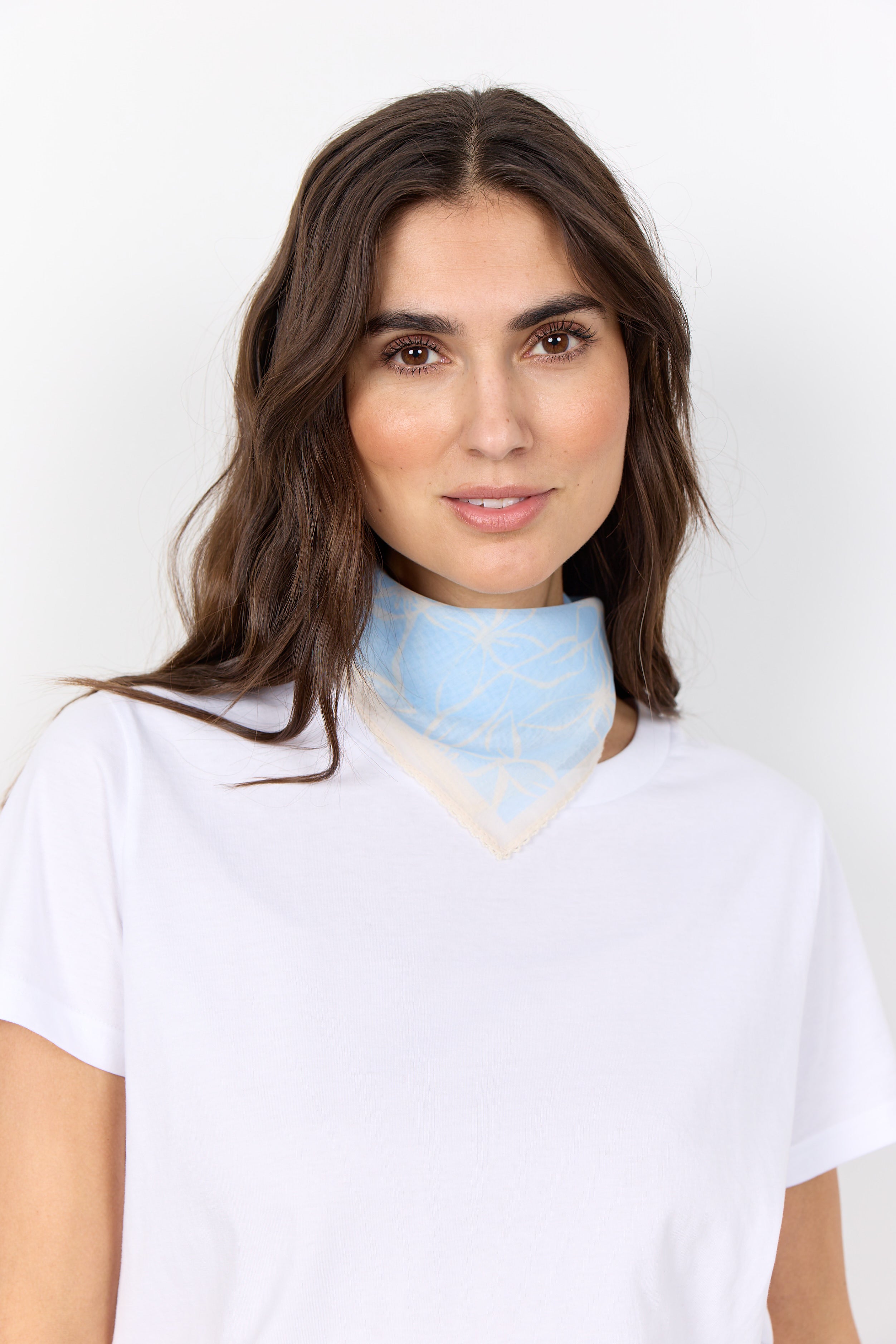 Channa Floral Print Square Scarf