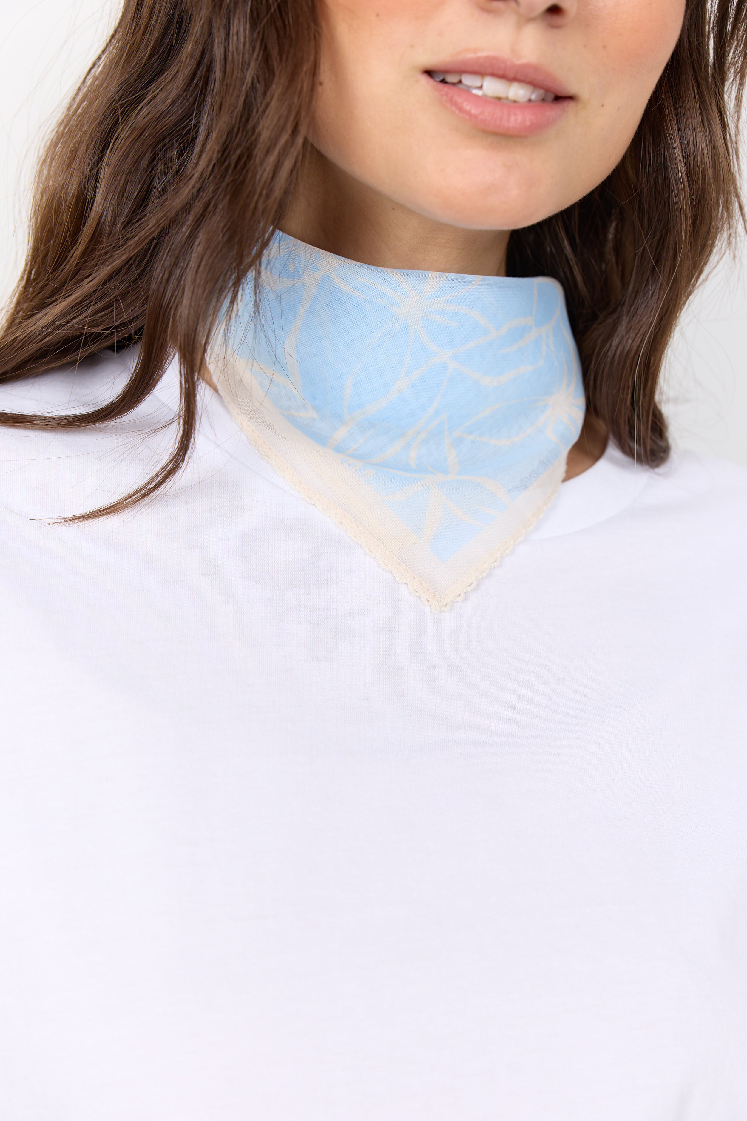 Channa Floral Print Square Scarf