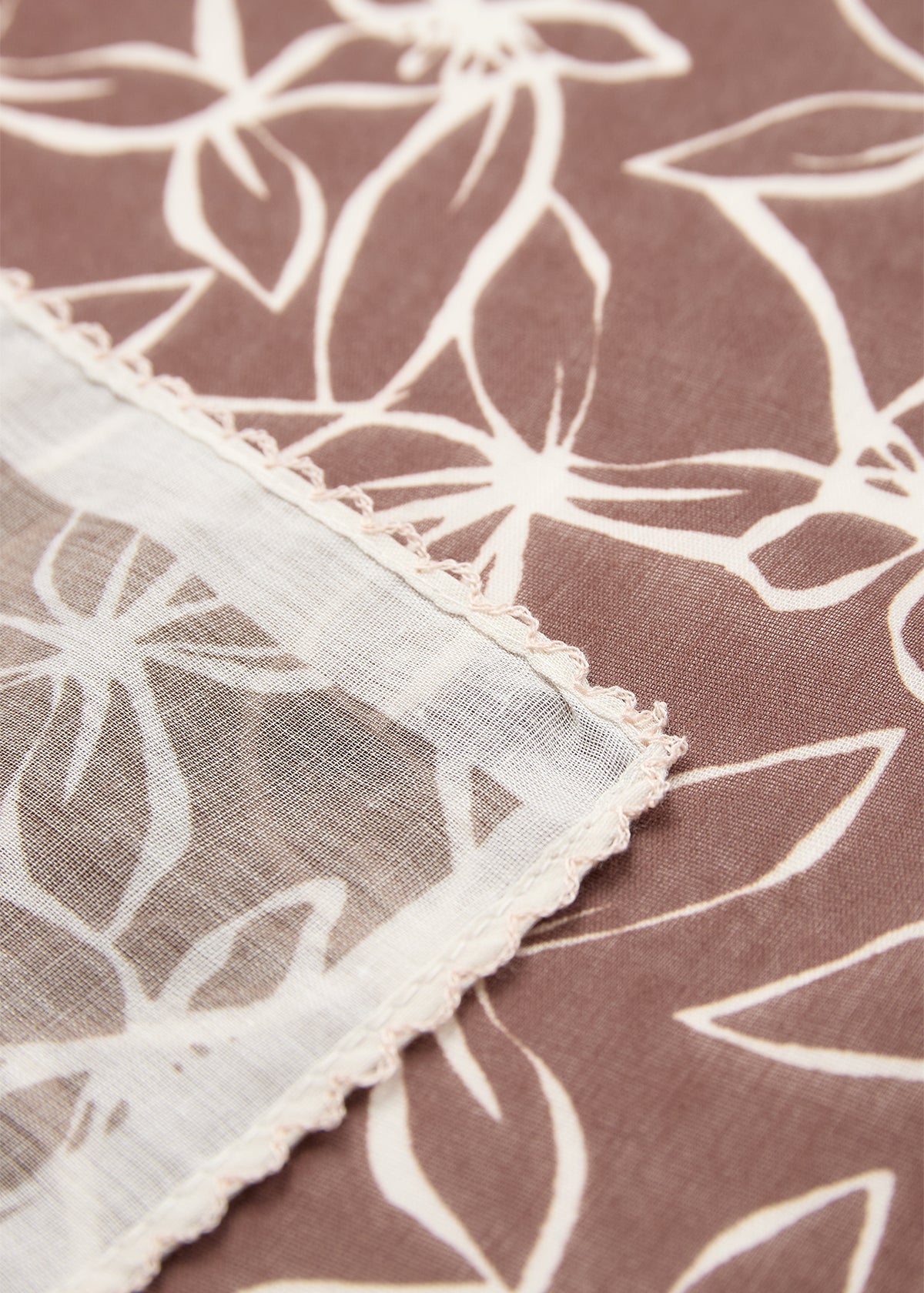 Channa Floral Print Square Scarf