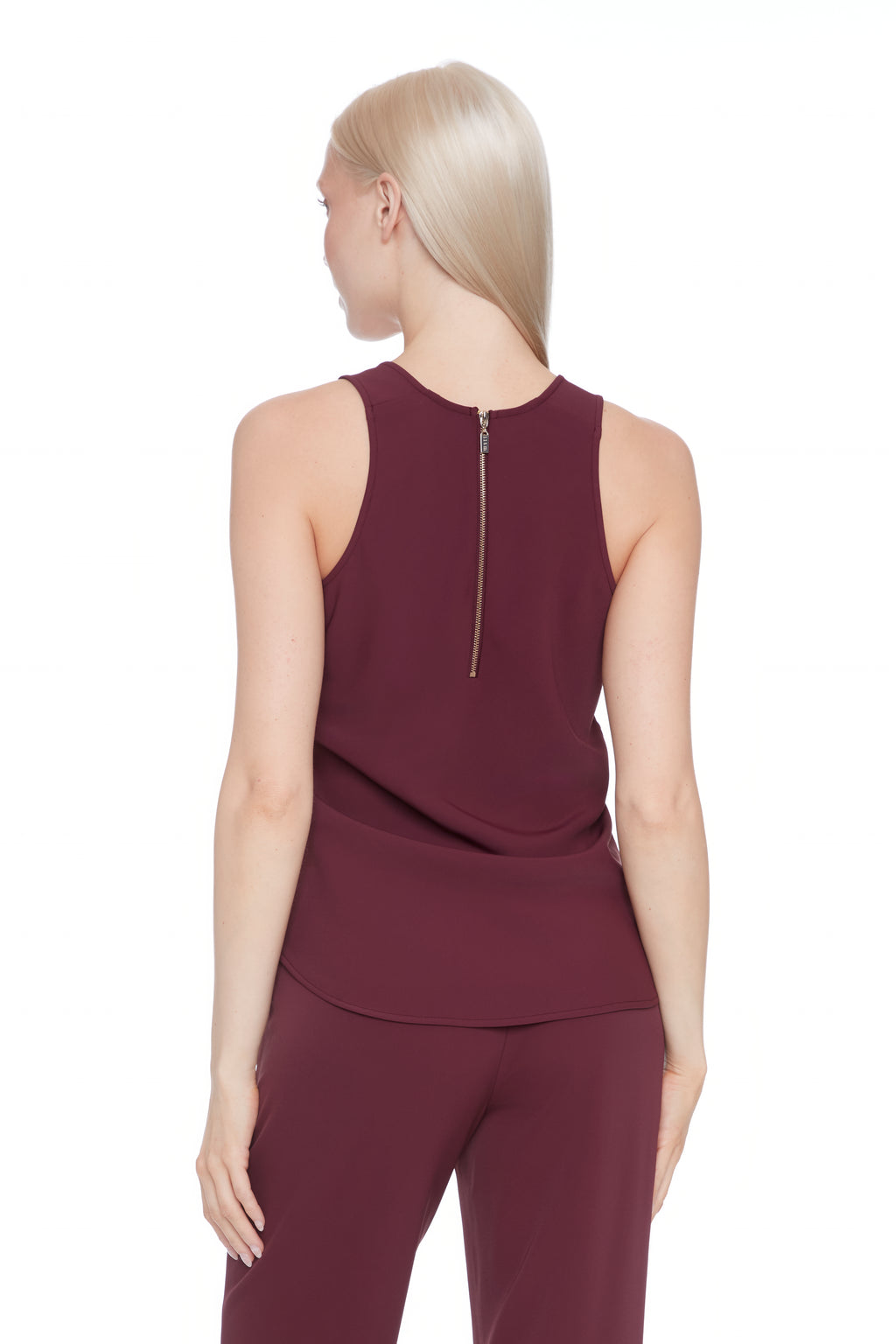 Back Zip Up Tank Top