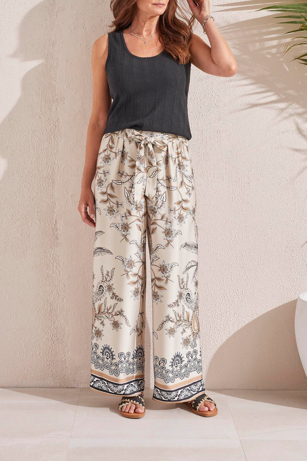 Printed Flowy Pant