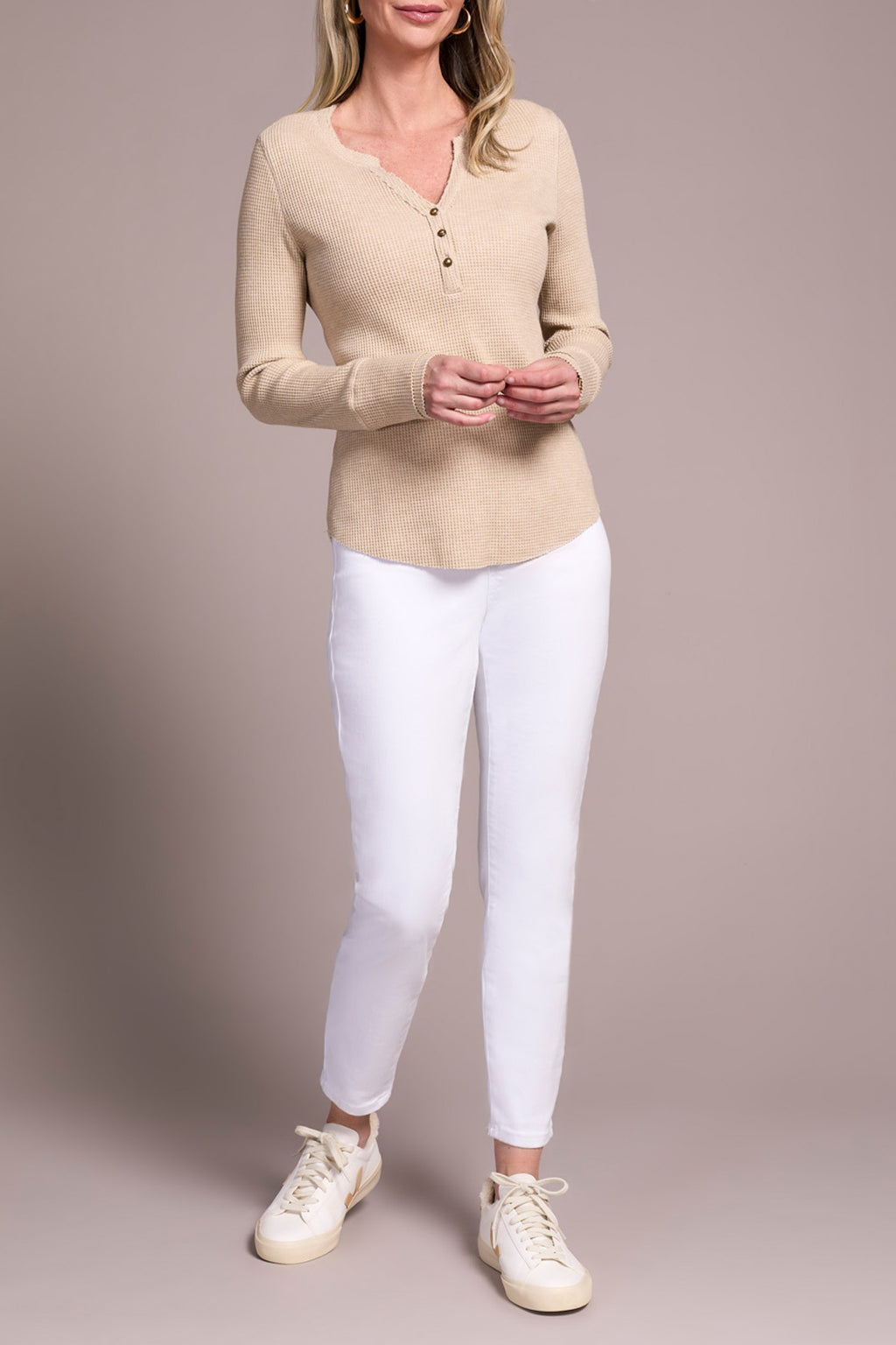 Henley Top with Buttons