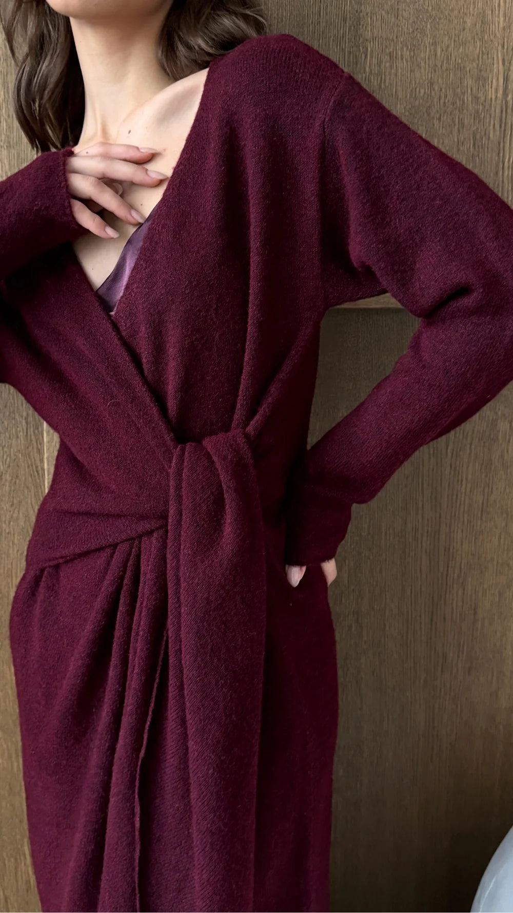 Keira Knit Wrap Dress