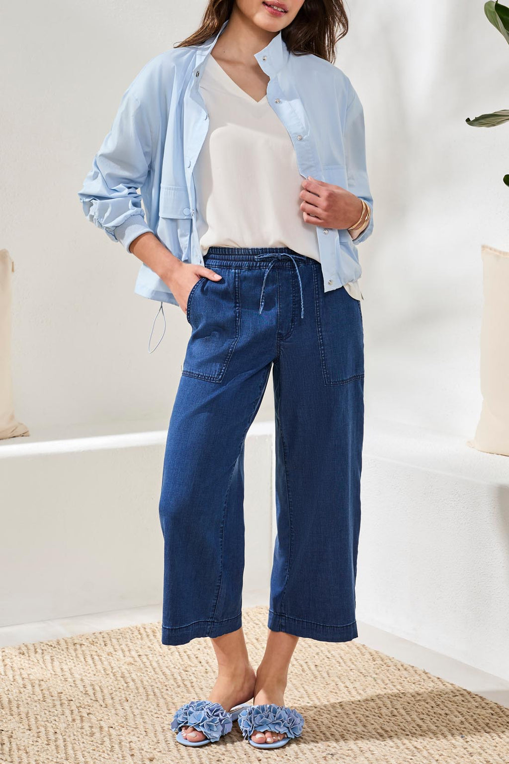 Audrey Wide Leg Cropped Jogger