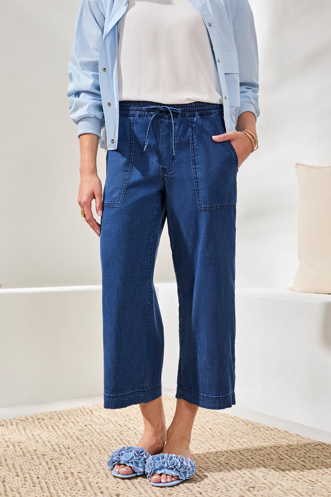 Audrey Wide Leg Cropped Jogger