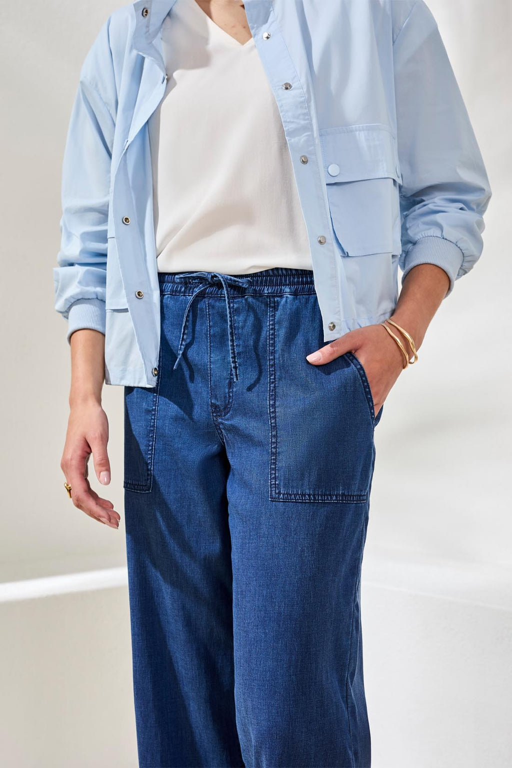 Audrey Wide Leg Cropped Jogger