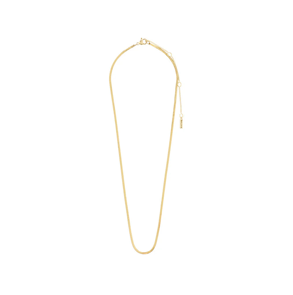 Nikita Herringbone Chain Necklace