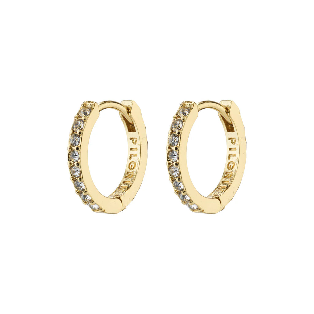 Ebna Small Crystal Hoops