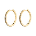 Ebna 22mm Large Crystal Hoop Earrings