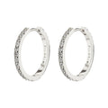 Ebna 18mm Medium Crystal Hoop Earrings